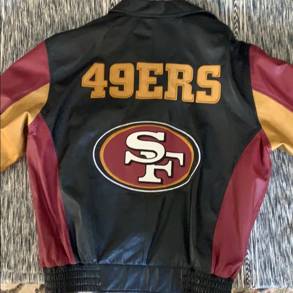 49ers rare vintage leather jacket